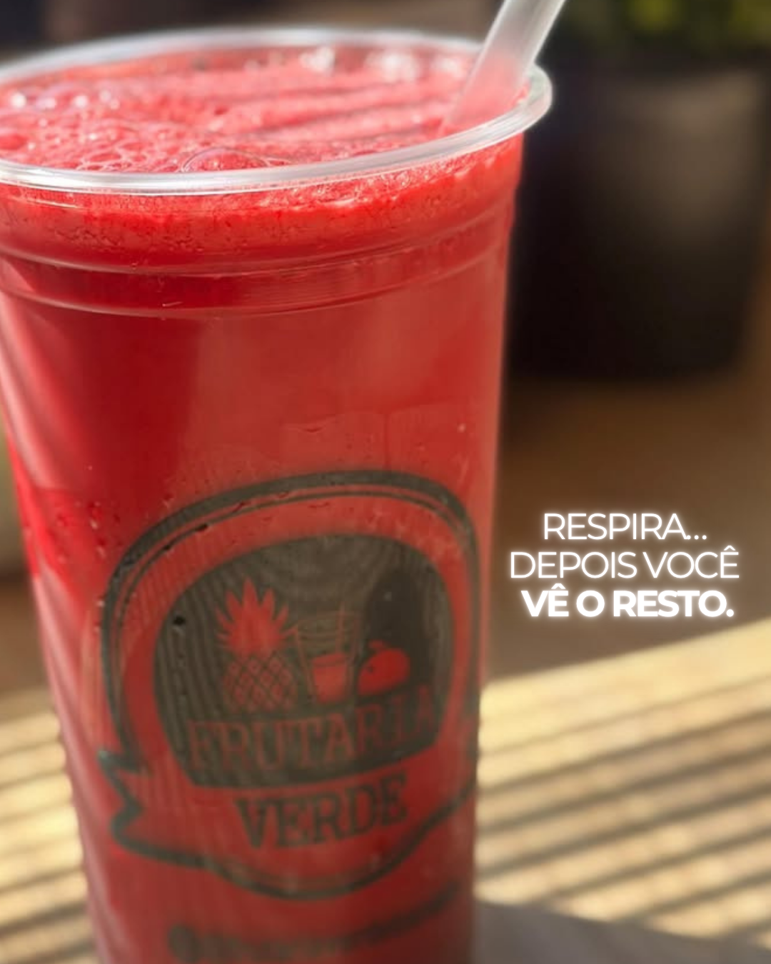 Suco natural de melancia da Frutaria Verde