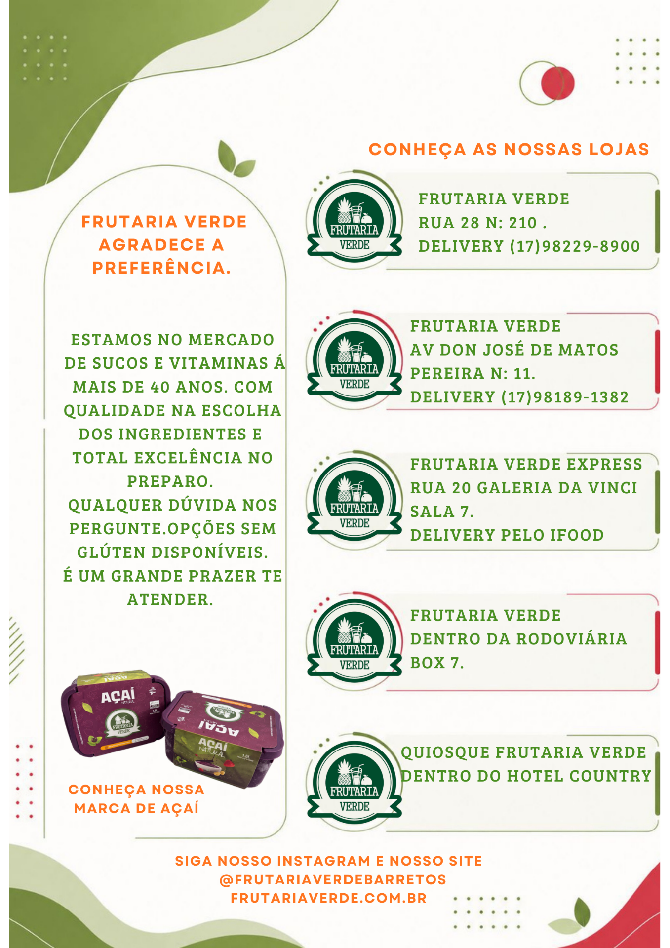 Cardápio Frutaria Verde Barretos - página 10